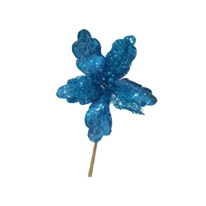 Poinsettia color Azul de  x 40 cm