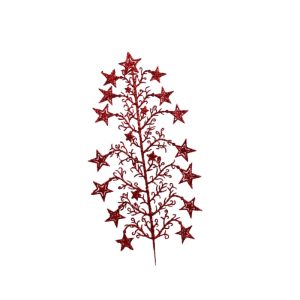 Follaje Estrellas color Rojo de 50 cm