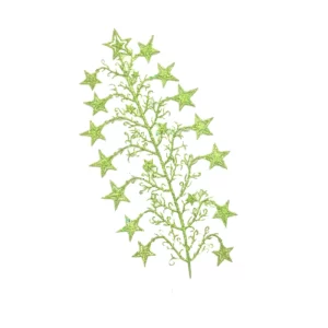 Follaje estrella color Verde de 45 cm