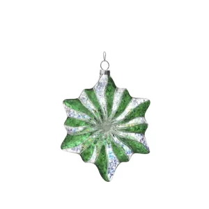 Estrella Joyas color Verde- Blanco de 13 cm