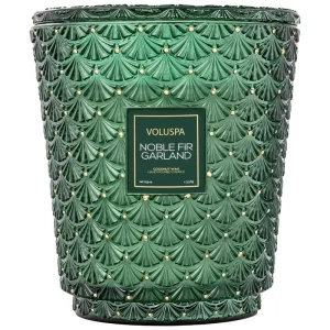 Vela Garland 5 Mechas Hogar color Verde de  20 x  0 x 23 x 0 cm