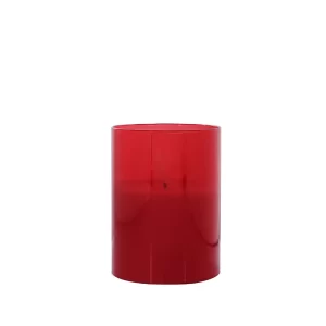 Vela Electrónica Envase color Rojo de 10 cm