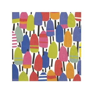 Servilleta coctel Boyas color Multicolor de 12,7 cm