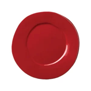 Plato Ensalada Irregular color Rojo de 22cm