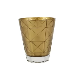 Vaso Prisma - set de 4 - color Dorado de 11cm