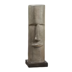 Maceta Rostro Moai color Marrón de 81 cm