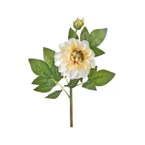 Dalia color Blanco - Amarillo de 56 cm