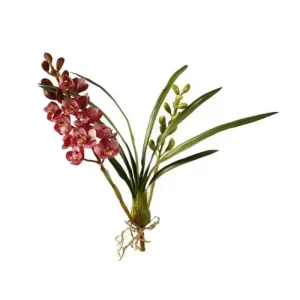 Orquídea Barco color vinotinto de 50,8 x 25,40 x 73,66 cm