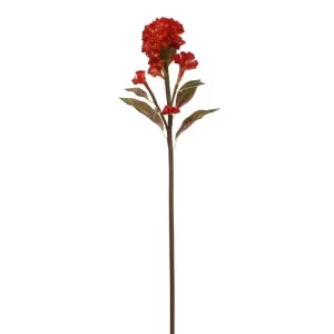 Flor de Terciopelo color Anaranjado  de 15.2 x 15.2 x 12892.03 cm3