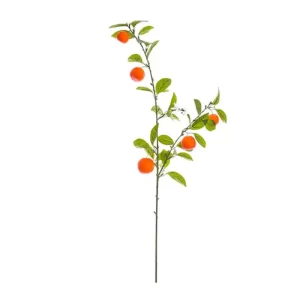 Follaje Mandarina color Anaranjado - Verde de 111cm