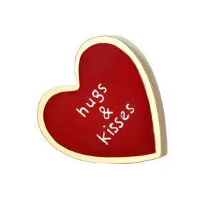 Corazón Hugs & Kisse color Rojo de  0 x  0 x 12 x 0 cm