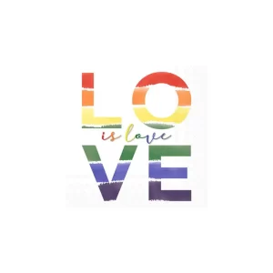 Servilleta Coctel Love is Love color Multicolor de x 13 cm