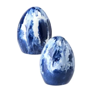 Huevos de Pascua - Set 2 color Azul Rey de  x 14 cm