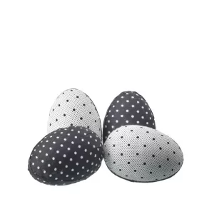 Huevos Lunares - Set de 4 color Blanco - Negro de 7.62cm