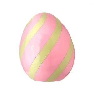 Huevo Franjas color Verde - Rosado de  x 70 cm