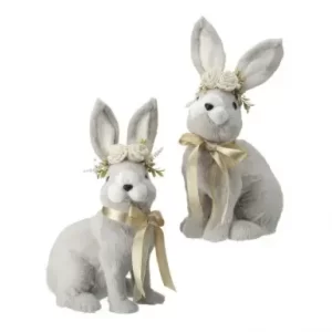 Conejos - Set 2 color Blanco - Gris de  x 33 cm