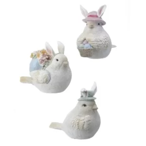 Conejos Pascua - Set 3 color Rosado de 10 cm