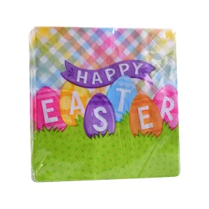 Servilleta Easter color Multicolor de 12,5 cm