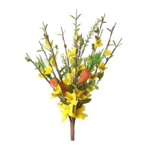 Zanahoria y Flores color Anaranjado - Amarillo de 36 cm