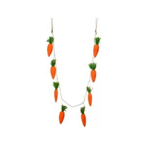 Guirnalda de zanahorias color Anaranjado de 183 cm