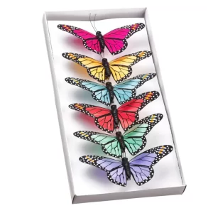 Mariposas - Set 6 color Multicolor de 12 cm