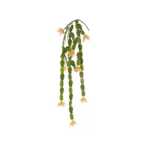 Colgante Cactus Flor color  Verde - Coral  de  97 cm