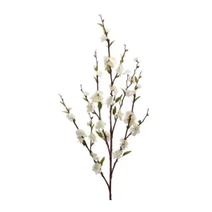 Flor de Melocotón color Blanco de 99 cm