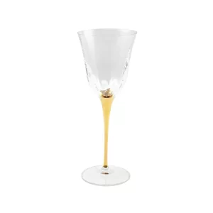 Copa Cristal Tallo - set de 4 -  color Transparente - Dorado de 23cm
