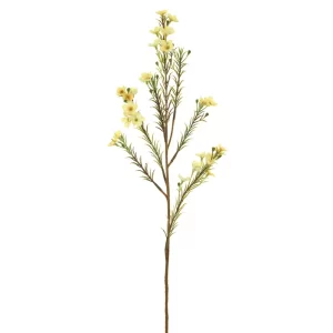 Flor de Cera color Amarillo de 60 cm