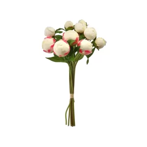 Bouquet Peonías color Beige de 41 cm