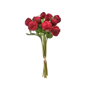 Bouquet Peonías color Vinotinto de 41 cm