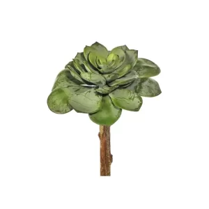 Flor Suculenta color Verde de 14cm