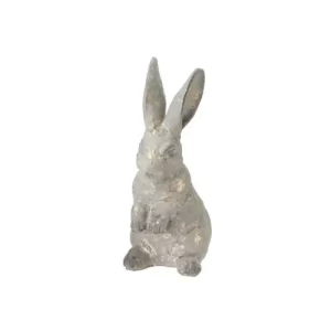 Conejo Metalizado color Bronce de 15cm