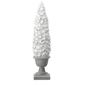 Topiario Flores color Blanco de 41 cm