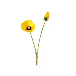 Amapola color Amarillo de 63.5cm