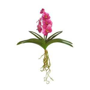 Orquídea Vanda color fucsia de 50,8 x 12,7 x 53,34 cm
